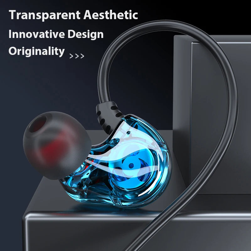 Quad Core 9D Surround Sound Earphones with Noise Reduction In-Ear Headphones for Gaming and Samsung