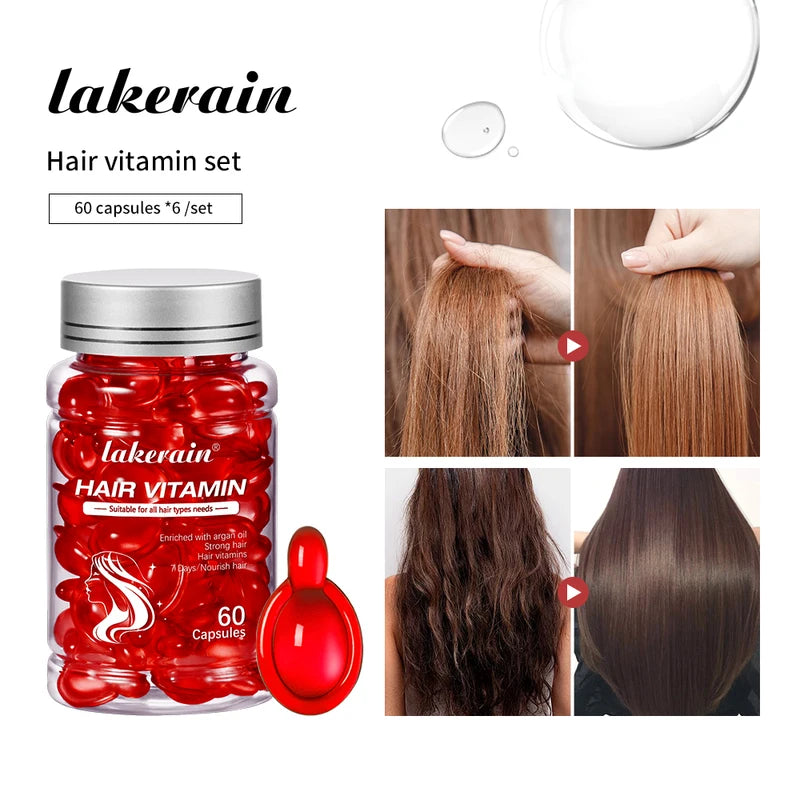 Morocco Argan Oil Hair Care Set for Damaged & Split Ends - 6 Bottles