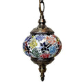 Turkish Moroccan Mosaic Hanging Ceiling Lamp with E27 Socket - Retro Home Decor