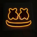 Halloween LED DJ Mask with Breathable Helmet - Lifelike Marshmello Cosplay Prop