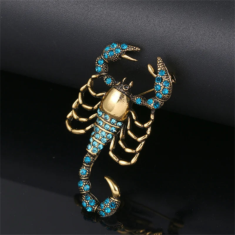 Halloween Retro Scorpion Insect Brooch Jewelry Accessory Gothic Gift
