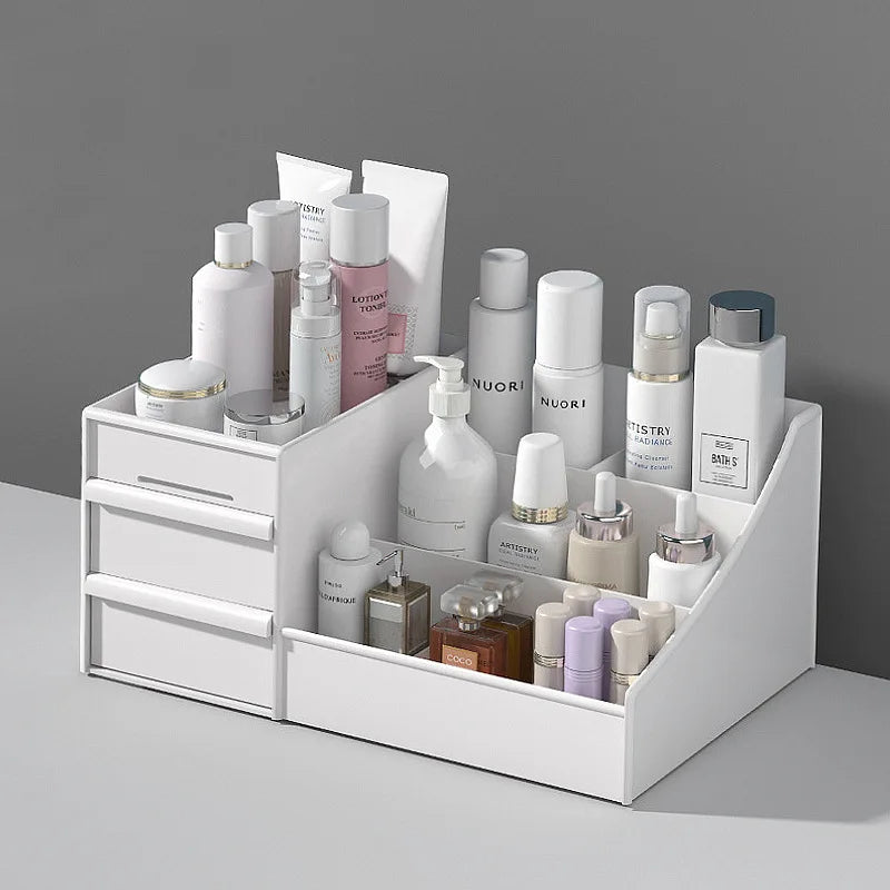 Men's Fragrance Organizer with Drawers and Compartments - Bathroom Counter Storage