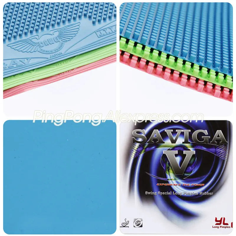 Long Pips Table Tennis Rubber - Colorful Control & Spin Enhancement - Multiple Colors