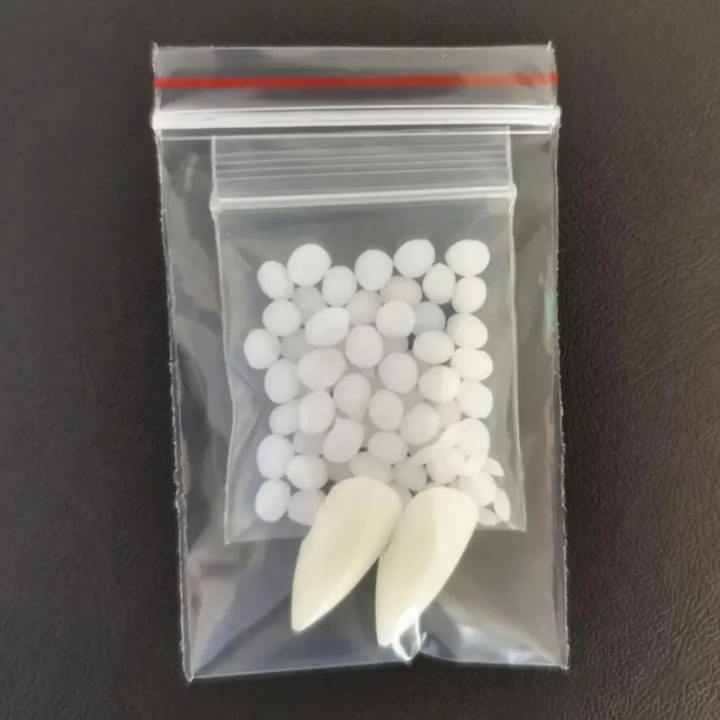 Resin Vampire Fangs Halloween Props - DIY Teeth for Cosplay and Party