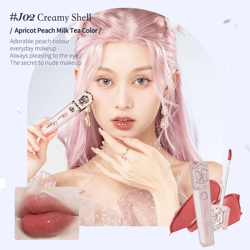Long Lasting Velvet Lip Tint & Lip Gloss Set - Flower Knows Rococo Series