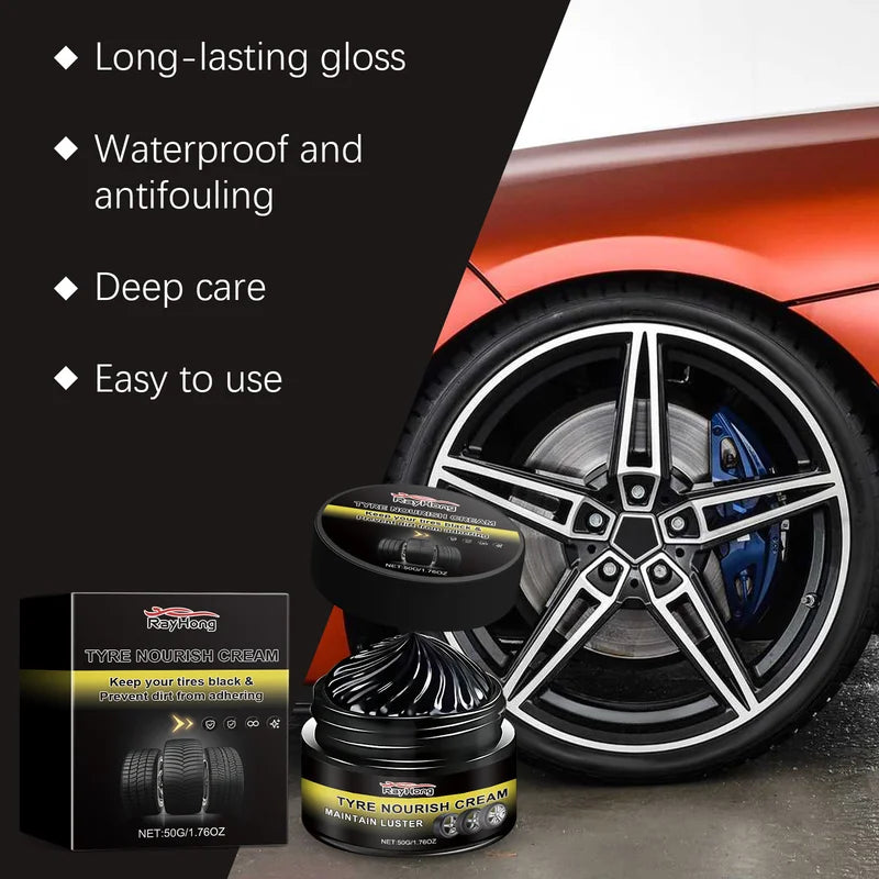 Long-Lasting Car Tire Coating Wax - Shine, Protect & Restore Rubber