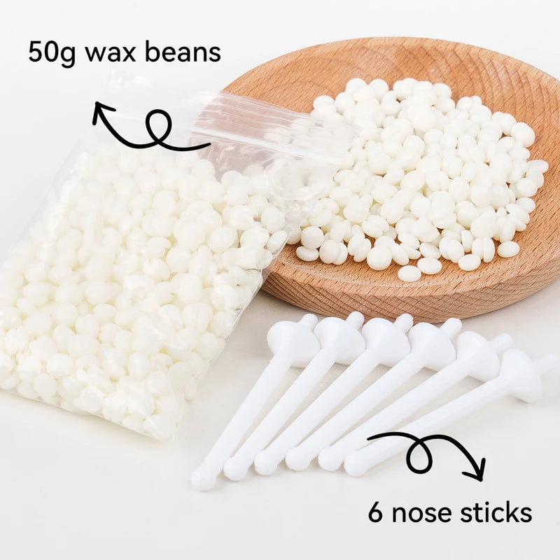 Men Facial Hair Removal Wax Kit for Face Ear Beard and Partial Hair