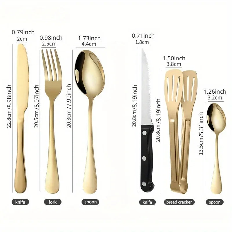 2-Person Camping Utensil Set with Plates, Spoons, Knives & Forks for Outdoor Picnic Dinnerware