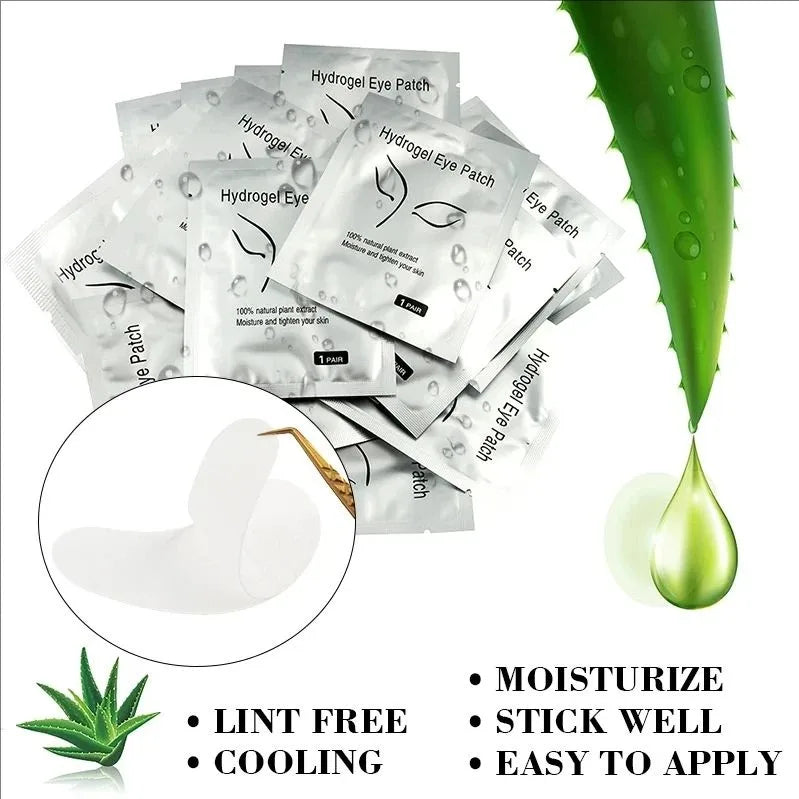 50 Pairs Eyelash Extension Under Eye Pads and Stickers - Makeup Lash Accessories