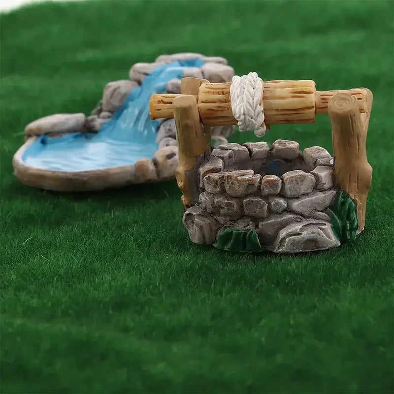 Miniature Fairy Garden Lawn Ornament Pot - Resin Decor for DIY Micro Landscape