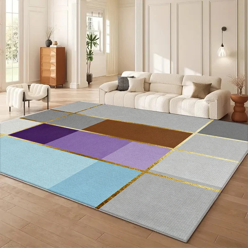 Luxury Crystal Carpet Rug for Living Room & Bedroom Non-Slip Floor Mat