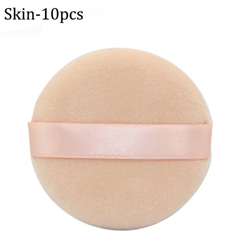 Soft Velvet Makeup Sponge Set - Double-Sided Face Powder Puffs for Wet & Dry Makeup