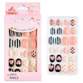 Kids Colorful Full Cover Press-On Nail Tips for Children and Girls - 120/24PC