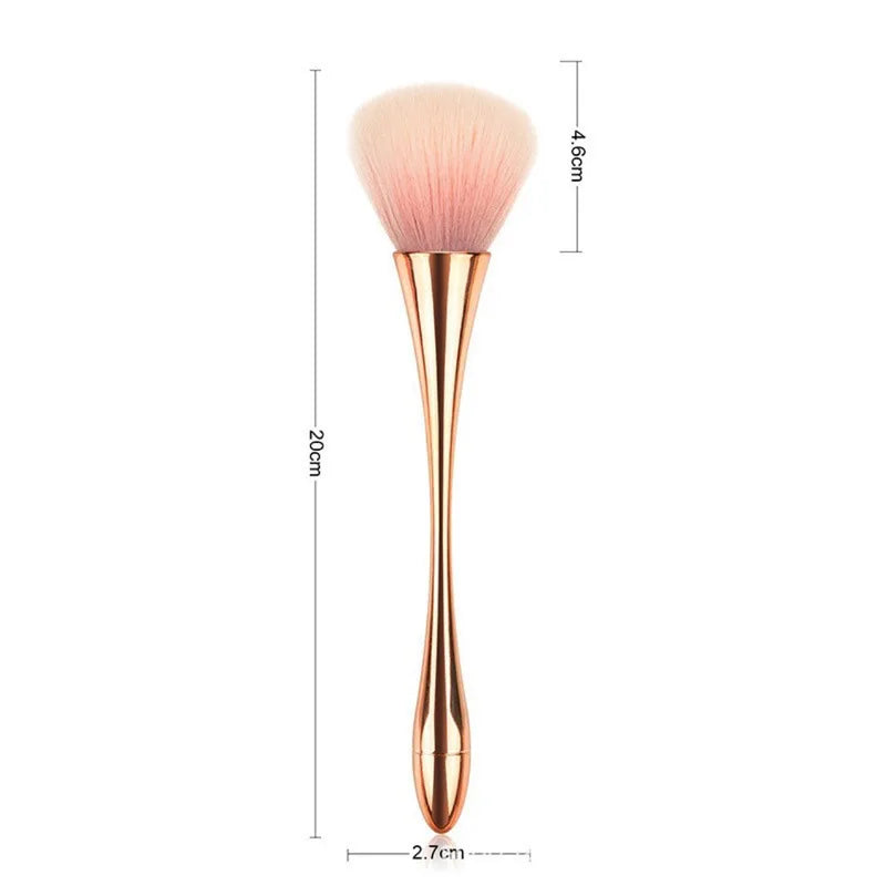 Professional Glitter Powder Nail Dust Cleaning Brush for Manicure & Makeup