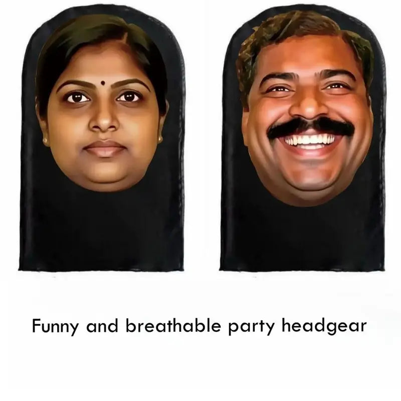 Funny Indian-Style Mask - Novelty Cosplay Face Mask for Party & Outdoor Activities