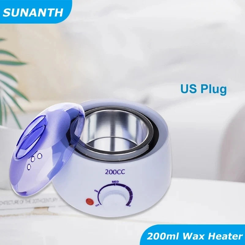 Smart Hair Removal Wax Heater Kit with Wax Beans - Skin Care & Depilatory Tool