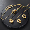 Women’s Classic Jewelry Set with Necklace, Bracelet & Earrings - Versatile Daily Accessories