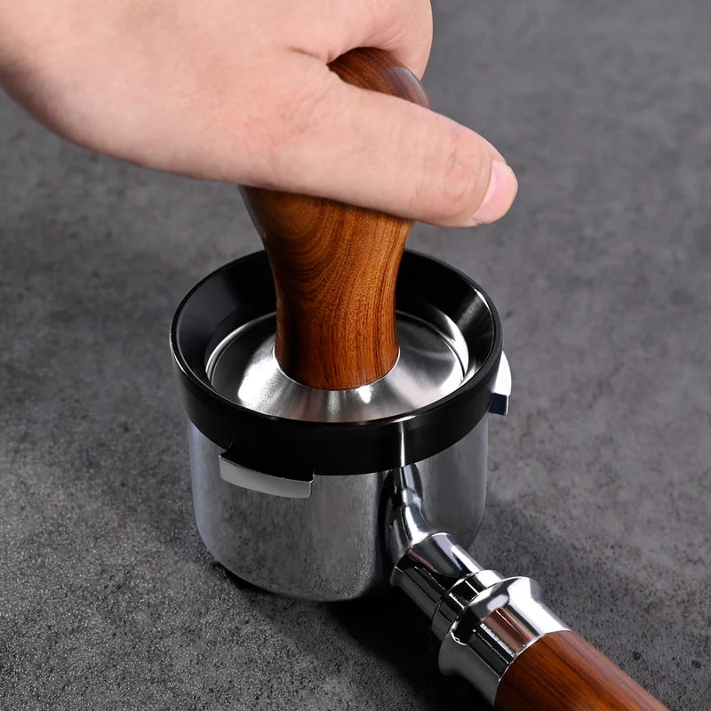 Coffee Dosing Funnel with Magnets - Aluminum Replacement Ring for Portafilter