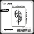 Waterproof Temporary Tattoo Sticker - Dragon Scythe Halloween Cosplay Body Art