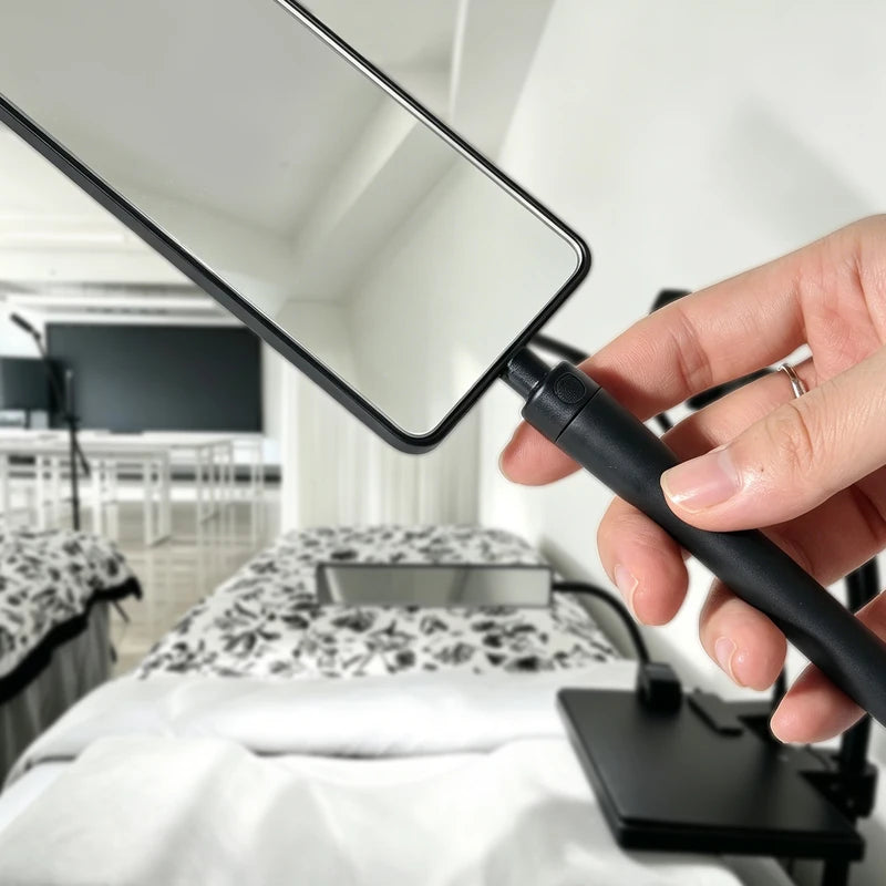 Hands-Free Lash Extension Mirror with Clip and Tray Stand for Lash Artists