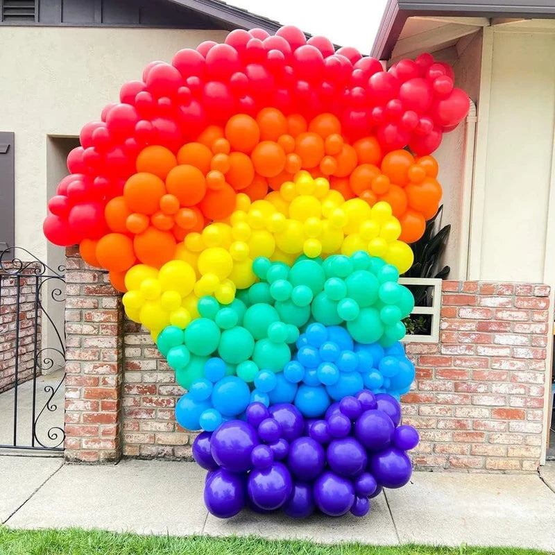 Colorful Rainbow Balloon Garland Arch Kit for Wedding Birthday Kid Baby Shower
