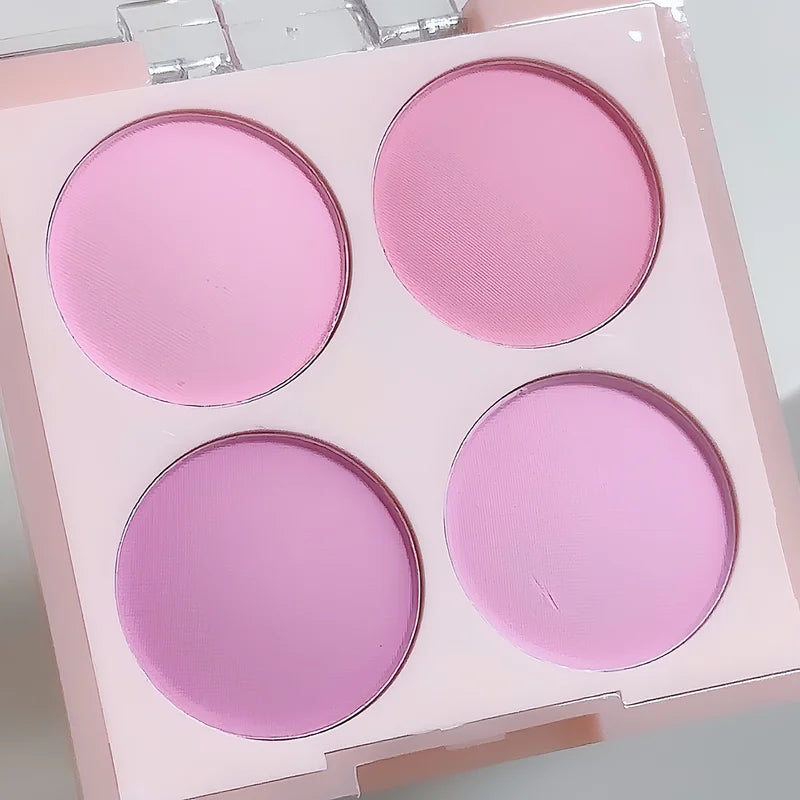 Matte Blush Powder Set with Multiple Colors - Face Makeup for Cheeks & Highlighting