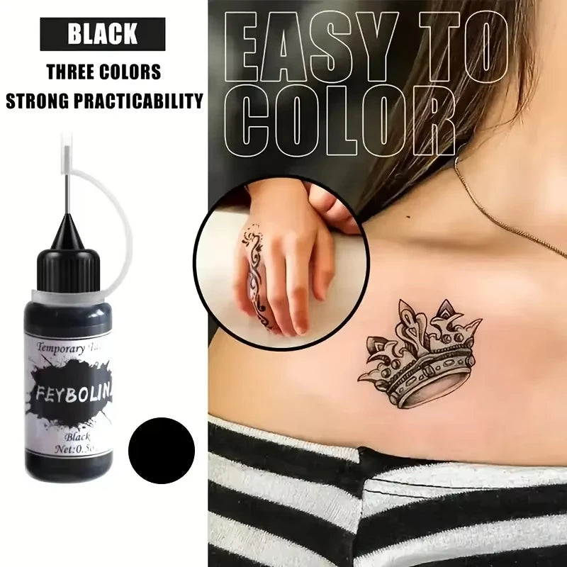 Colorful Temporary Tattoo Paste for Body Art DIY Henna & Face Paints