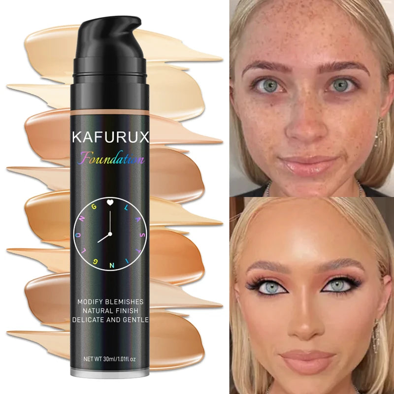 Liquid Foundation Concealer Face Base Waterproof Long-Lasting Makeup