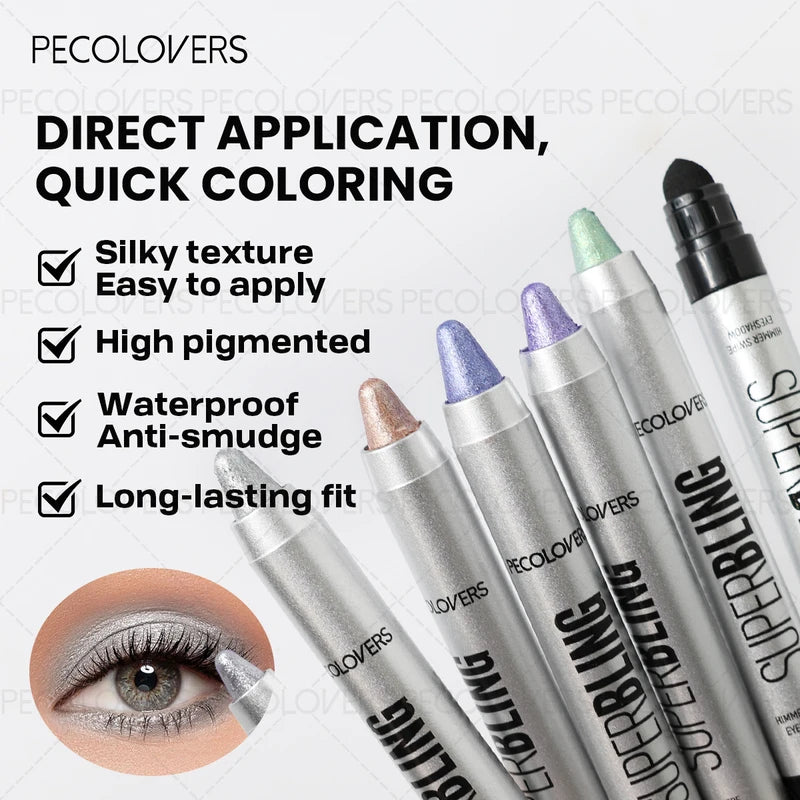 Double-Ended Eyeshadow & Highlighter Pencil - Long-lasting Waterproof Makeup Stick