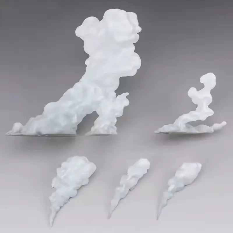 White Smoke Effect Parts for Anime Figure Diorama Scene & Photography Props