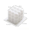 Candle Making Silicone Mold Cube Sphere Resin Gypsum Craft Kit - Reusable