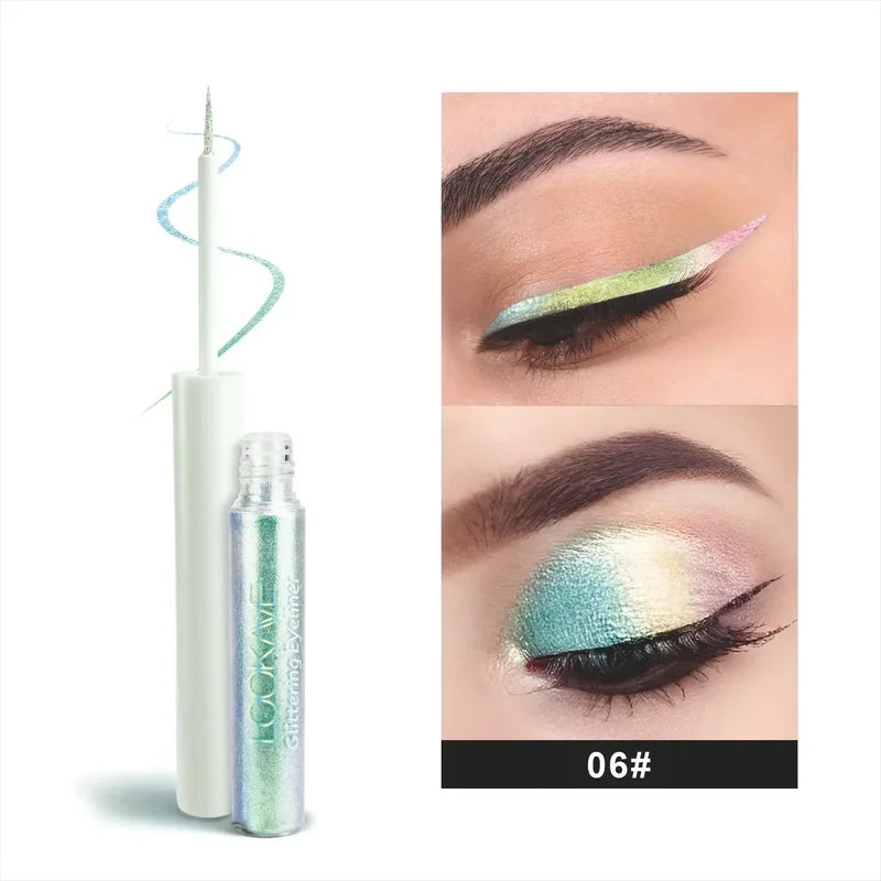 Duochrome Liquid Eyeshadows with Lasting Shine - Multi-Color Makeup Palette