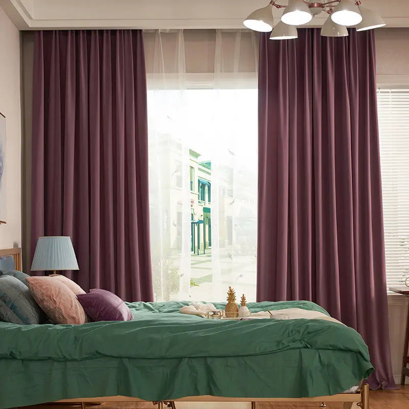 Insulated Velvet Blackout Curtains for Living Room & Bedroom - Custom Size & Colors