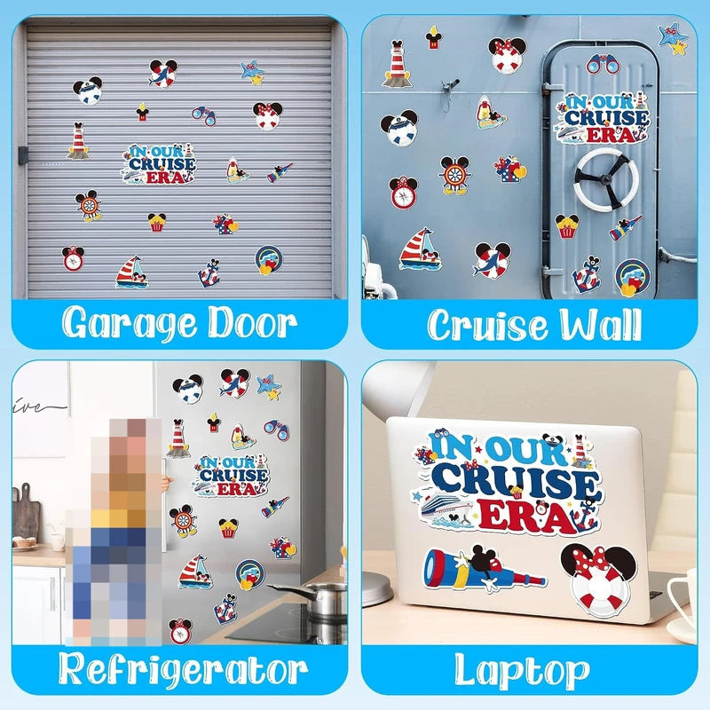 Nautical Cruise Ship Door Magnets 17-Piece Summer Party Decorations