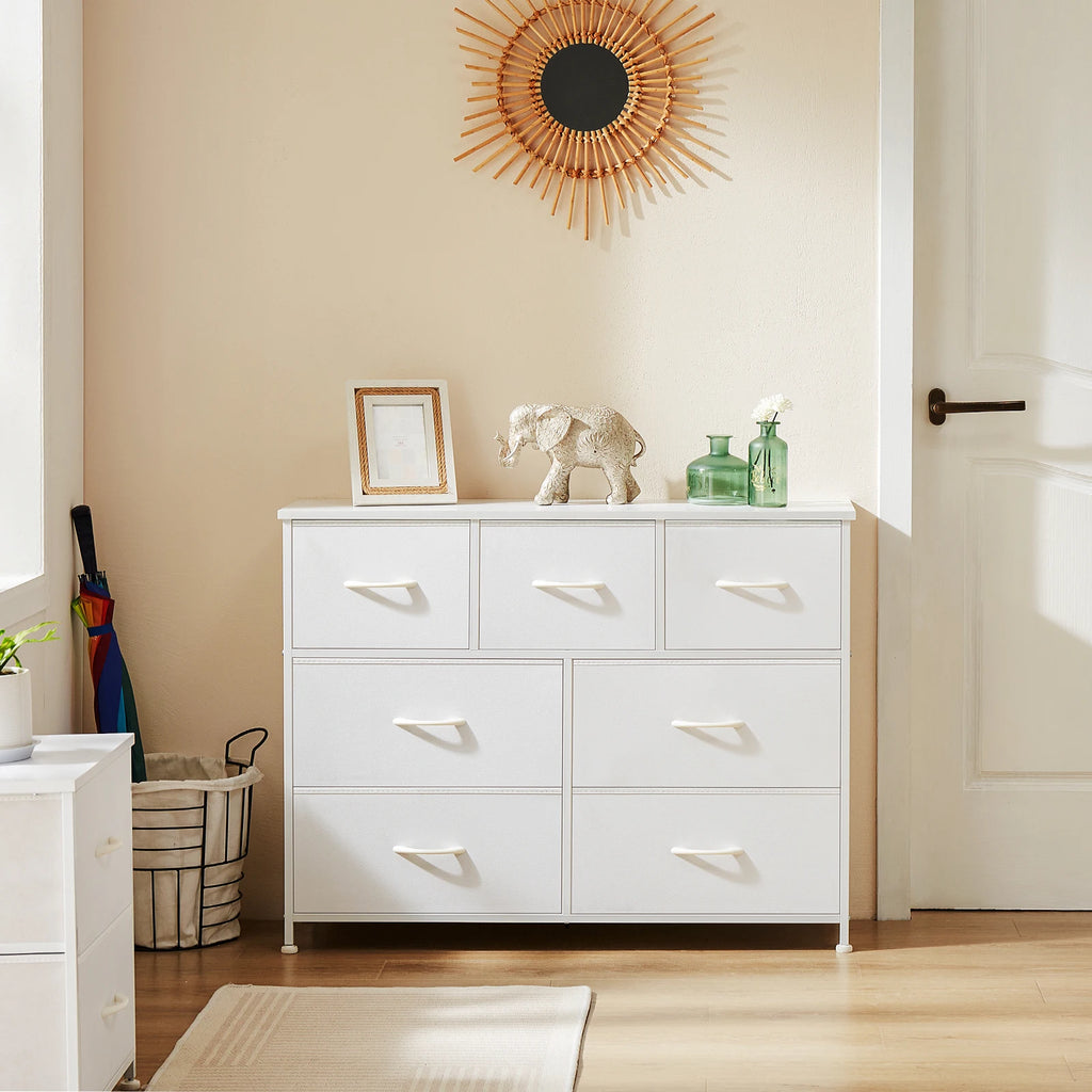 Multi-Drawer Fabric Wardrobe Storage Cabinet for Bedroom Closet
