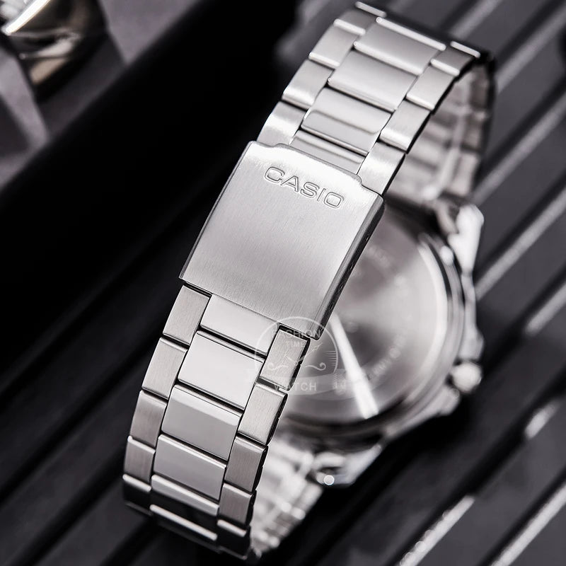 Men's Stainless Steel Business Watch with Bracelet - Casual and Formal Style