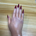 Latex Gloves with Nails - Cross Dressing Costume Accessory for Men & Women