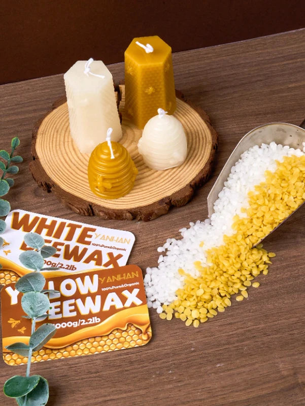 Pure Natural Beeswax for Candle Making - Eco-Friendly Raw Material, 500g/1000g