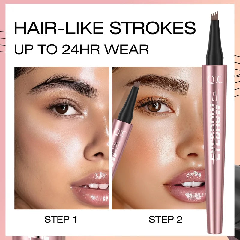 Waterproof Long Lasting Eyebrow Pencil - Natural, Sweat-Proof Makeup for Brows