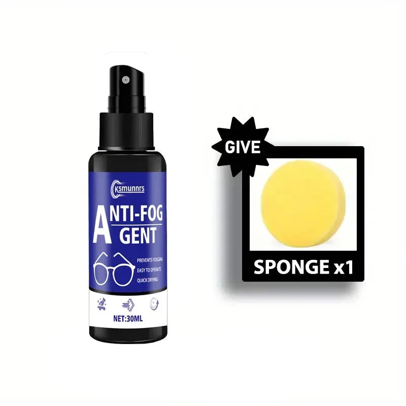 Anti-Fog Spray for Glasses and Goggles - Long-Lasting Clear Vision Solution