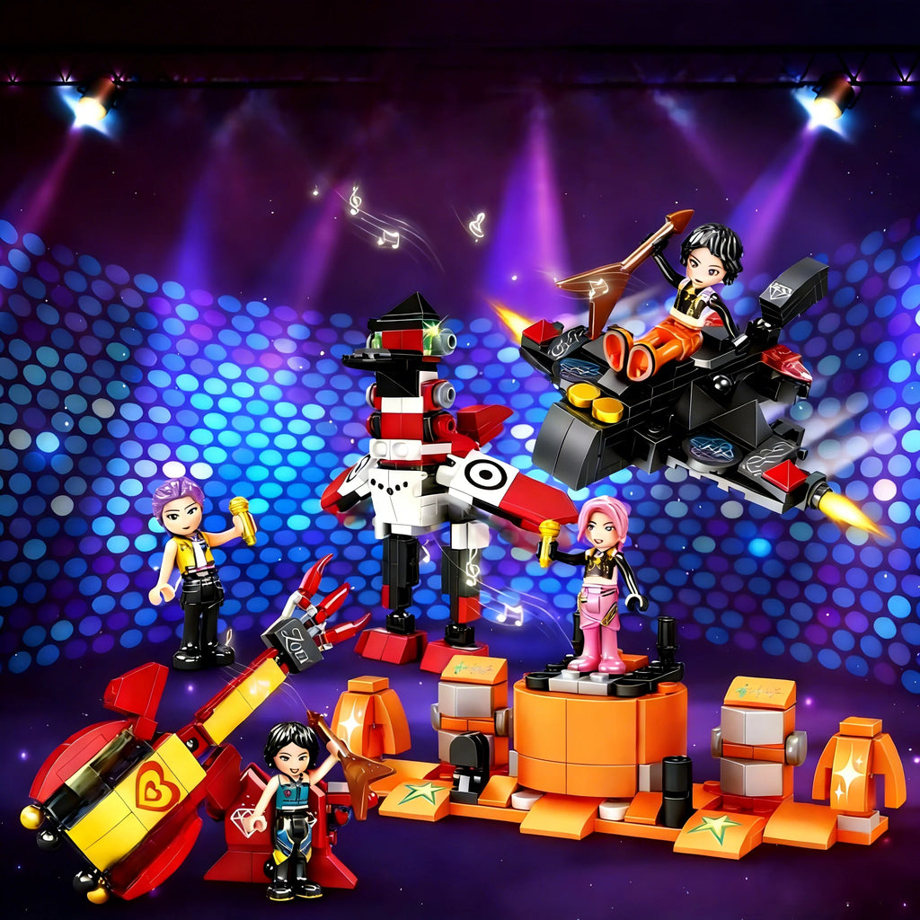 Fantasy Building Blocks Kit for DIY Action Figures & Collectible Displays
