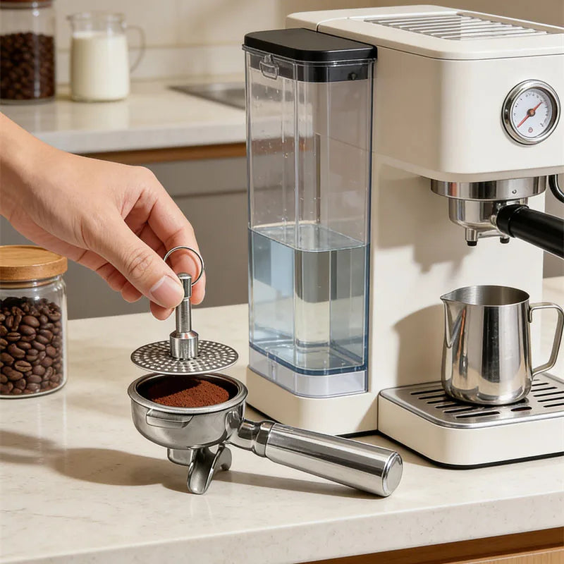 Magnetic Espresso Puck Screen for 51/55/58mm Coffee Filters - Durable Stainless Steel