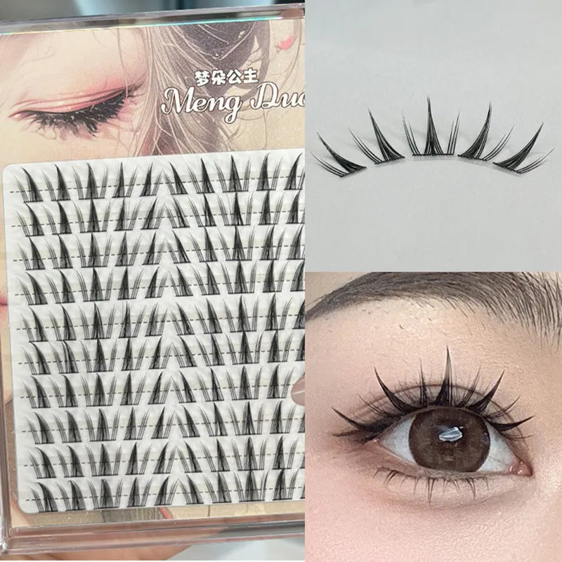 3D Wispy Manga False Eyelashes with Volume & Eye-Lifting Effect for DIY Makeup