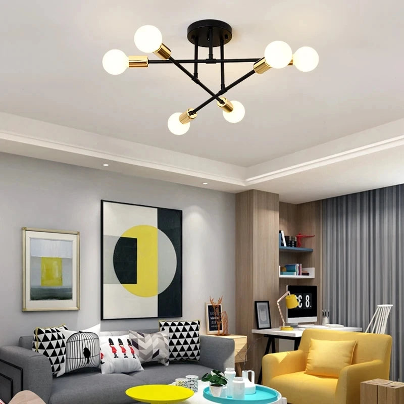 Nordic Minimalist Pendant Light Ceiling Lamp LED Chandelier for Bedrooms Living Rooms