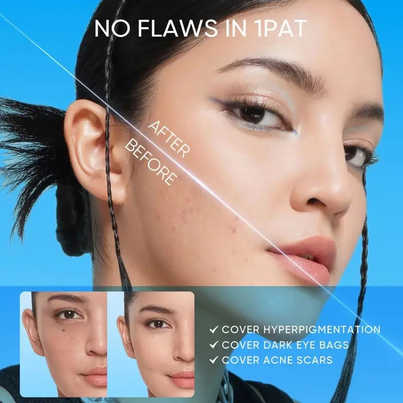 Velvet Matte Cushion Foundation - Full Coverage, Long-Lasting Oil Control Makeup
