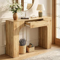 Farmhouse Console Table with Drawer - Narrow Entryway Sofa & Hallway Table