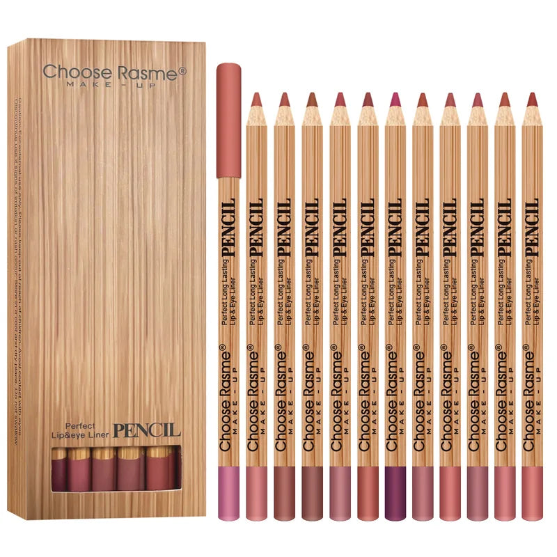 Matte Lip Liner Pencil Set - Waterproof & Long-Lasting Lip Makeup Kit