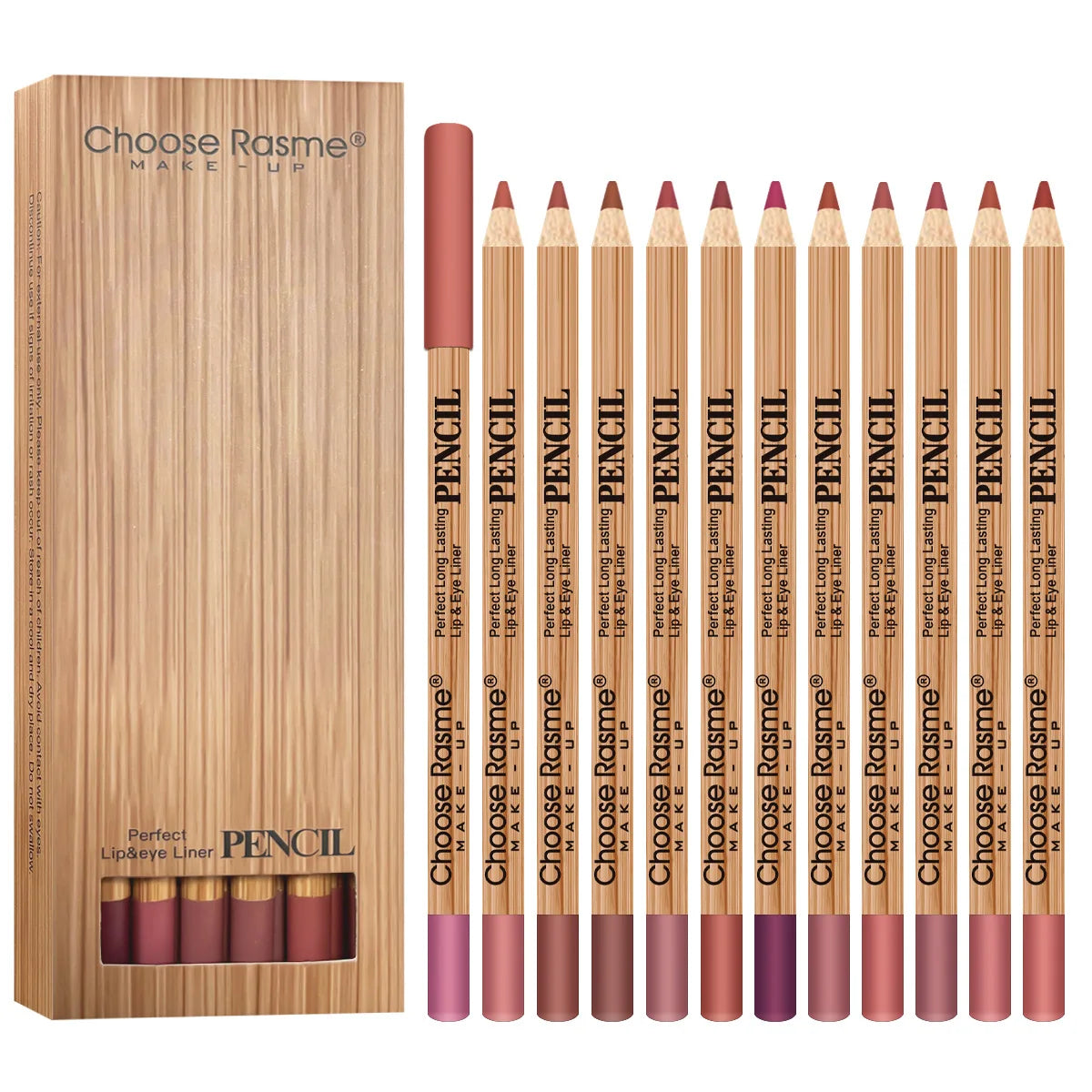 Matte Lip Liner Pencil Set - Waterproof & Long-Lasting Lip Makeup Kit