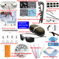 Polarized Cycling Sunglasses with Night Vision Goggles for Men and Women