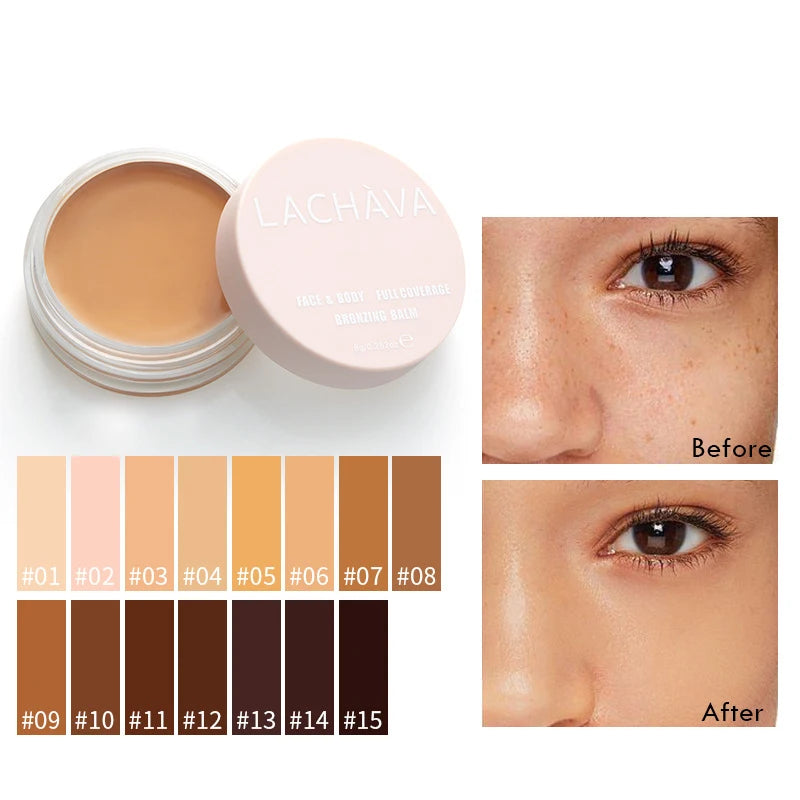 15-Color Face Concealer Palette Full Coverage Waterproof Makeup Base for Blemishes